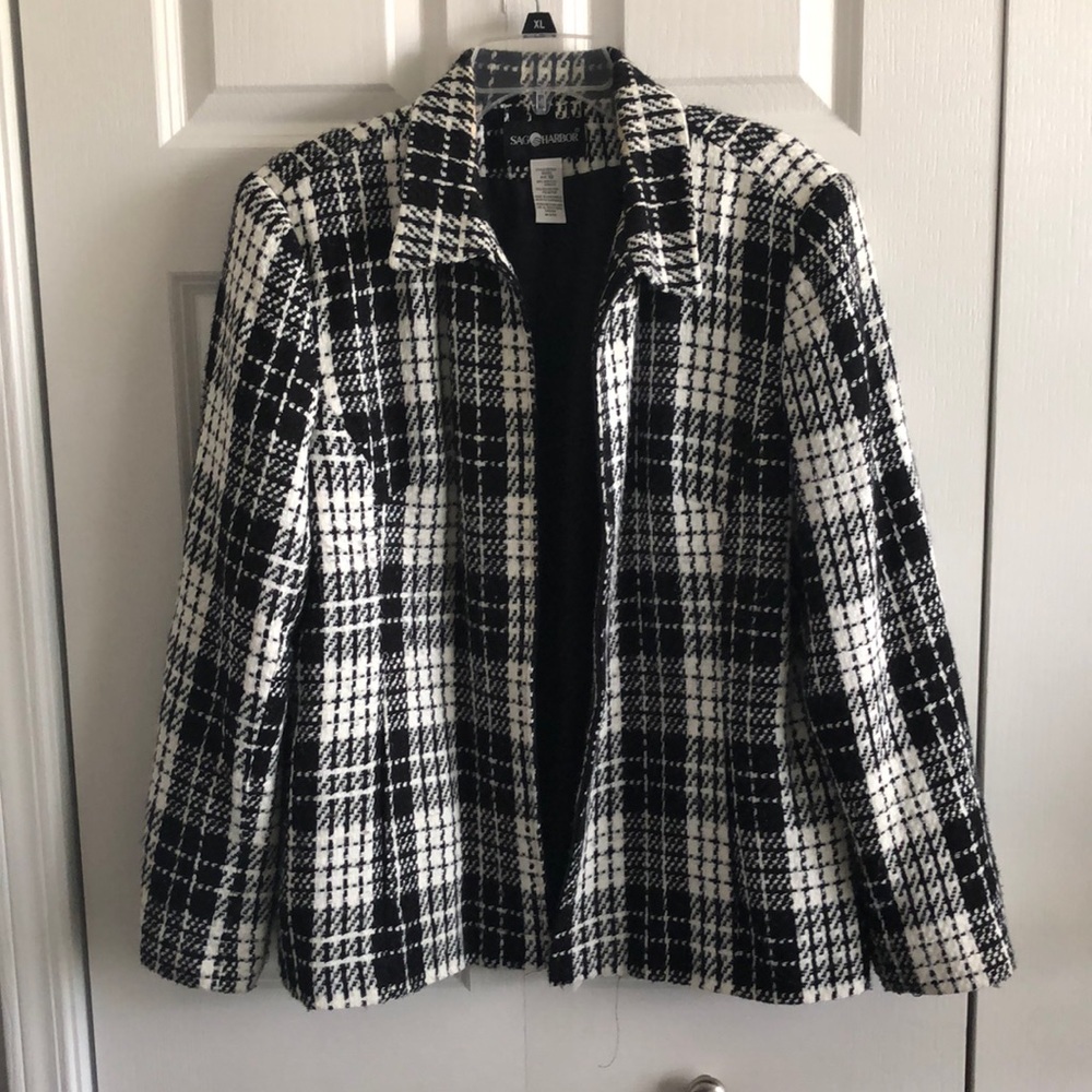 Sag harbor size 18 zip front blazer